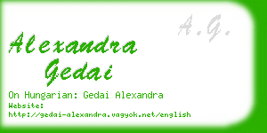 alexandra gedai business card